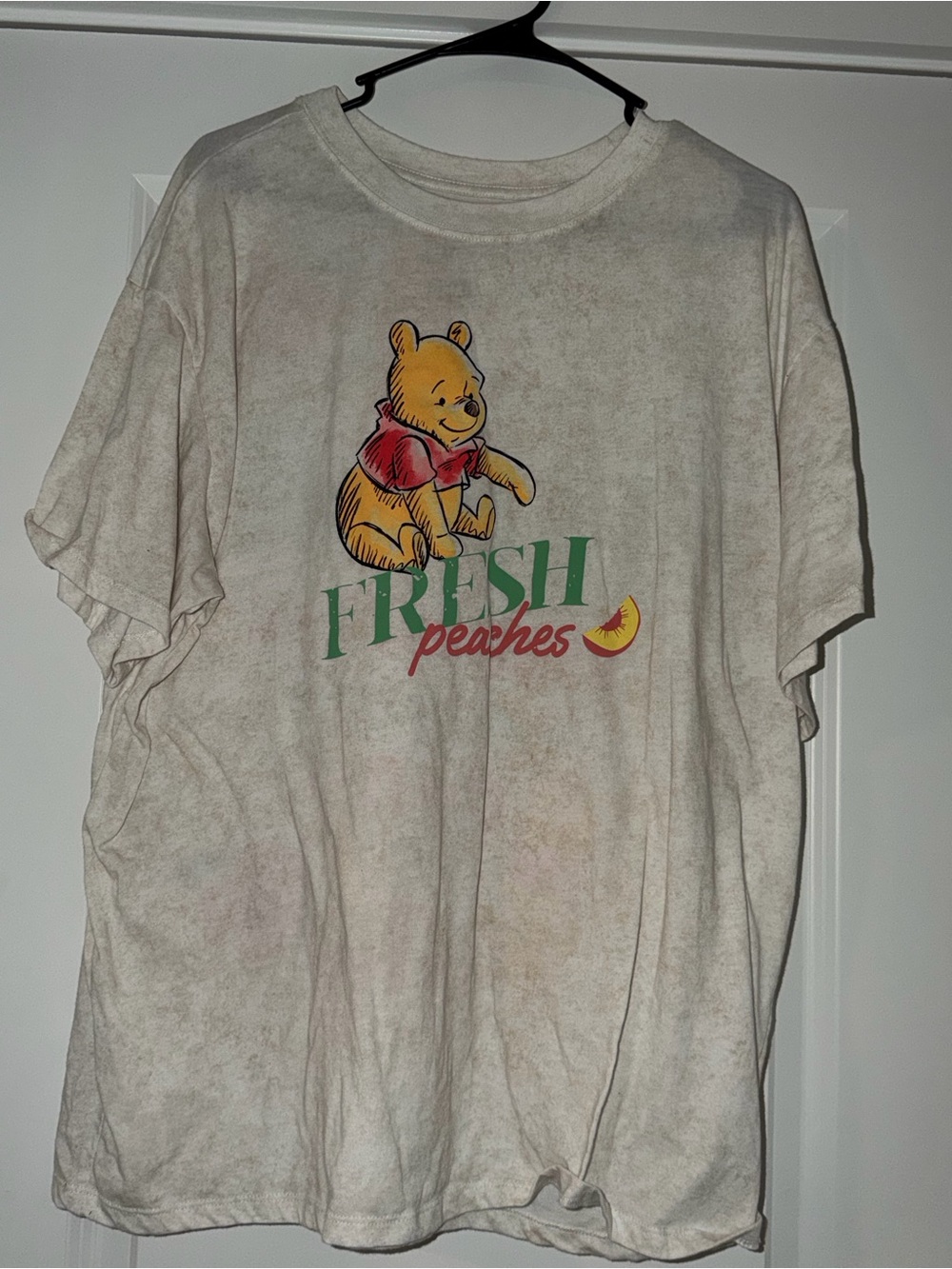 Disney Winnie the Pooh Fresh Peaches Oversized Graphic Tee XL